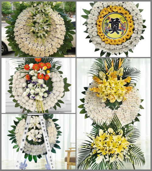 湖北黄冈市浠水县团陂镇团溪村花圈速递